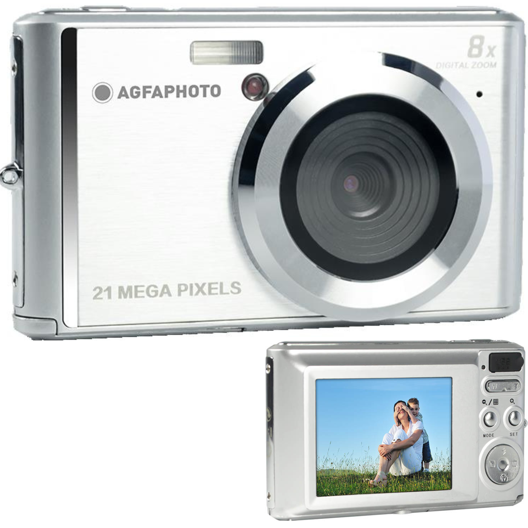 CAMARA AGFA CAMARA DC5200 PLATA 21MP ZOOM X8